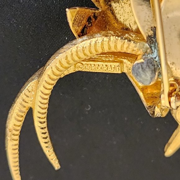 Vintage Corocraft Bird of Paradise Brooch - Picture 6 of 10